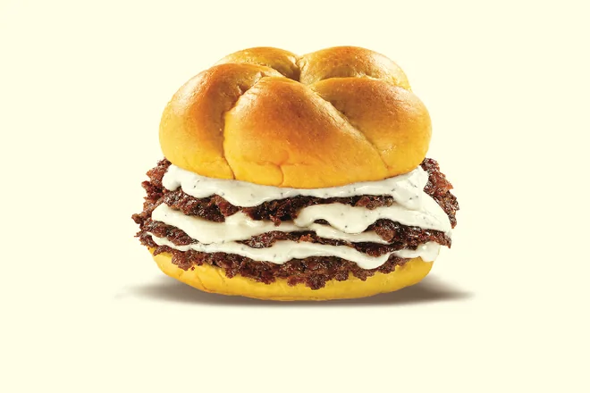 Burger Truffe : smash Black Angus, comté 18 mois et sauce truffe maison
